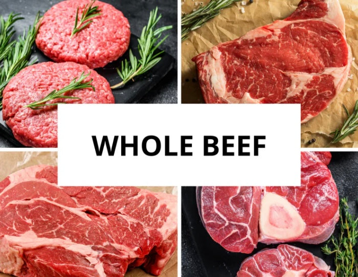 Whole Beef $2000 DEPOSIT ONLY  2026 READY NOW (Grass-fed, approx. 360 lbs. of beef)